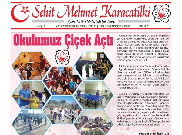 OKUL GAZETEMİZİN YENİ SAYISI ÇIKTI